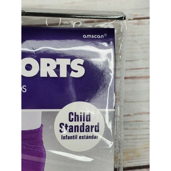 Amscan Purple Children Standard US Up To Size 10 Sports Shorts - Picture 2 of 12